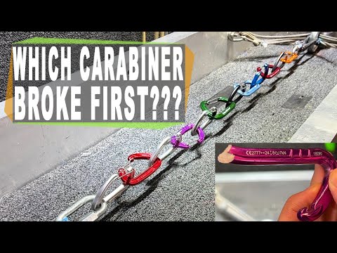 Guess which carabiner breaks last 👉 CARABINER SHOWDOWN