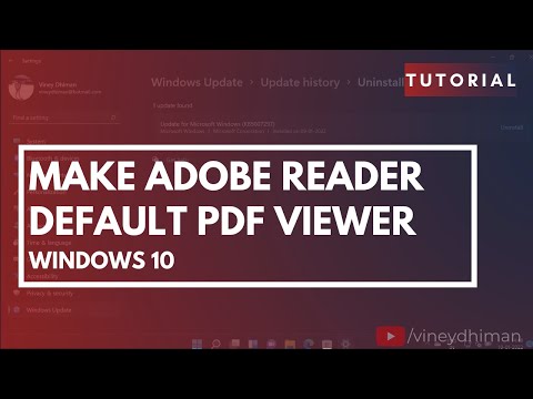 How to Make Adobe Reader Default PDF Viewer in Windows 10
