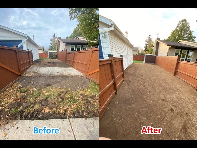 Yard leveling & grading, Material removal, Material spreading - Saskatoon in Excavation, Demolition & Waterproofing in Saskatoon