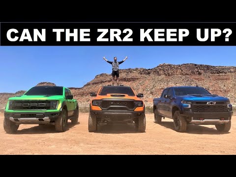 2022 Chevy Silverado ZR2 Vs Ram TRX Vs Ford Raptor Baja Review: Which Truck Is Best At High Speed?