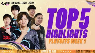 TOP 5 | Wild Rift League-Asia | Week 1 of the Playoffs