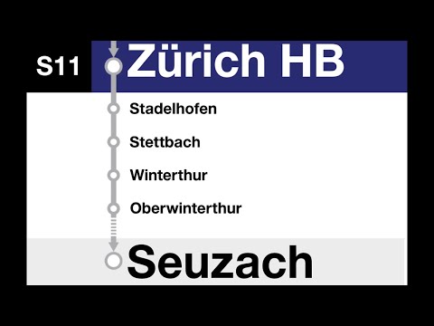 ZVV Ansagen - S11 Aarau-Seuzach (Teilstrecke Dietikon-Seuzach)