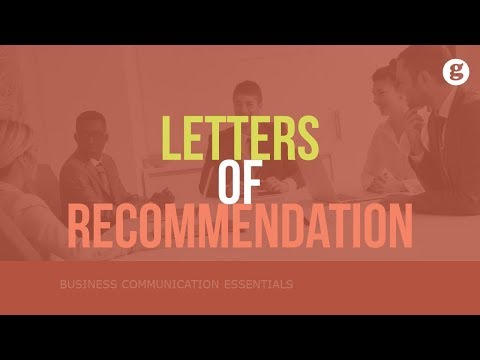 Letters of Recommendation