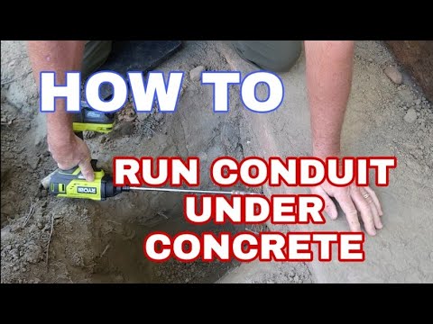 YouTube video about: How to run wire under sidewalk?
