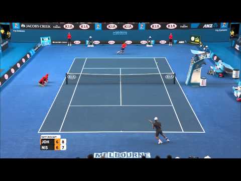 Steve Johnson v Kei Nishikori highlights (3R) - Australian Open 2015