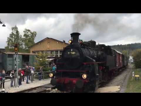 Bahnhof Münsingen - 125 Jahre Bahnstrecke Honau - Münsingen - Dampfbahn - SAB Jubiläum