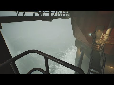 Ambient Sounds of the Sea from an Oil Rig. Sleep, Study, Relax