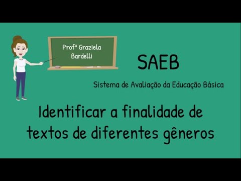 SAEB: Identifying the purpose of texts from different genres - with solved exercises