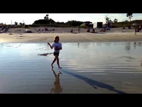 Aly Splashing around at Cocoa Beach Florida 10-23-13
