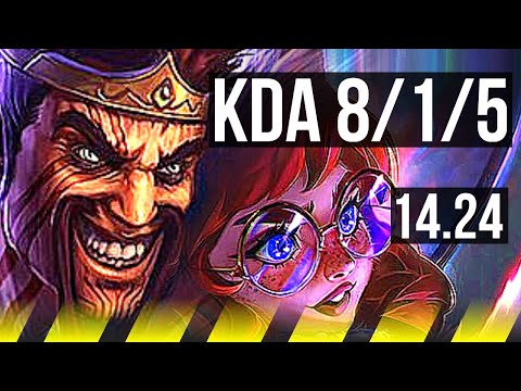 DRAVEN & Swain vs AURORA & Nami (ADC) | 8/1/5 | NA Master | 14.24