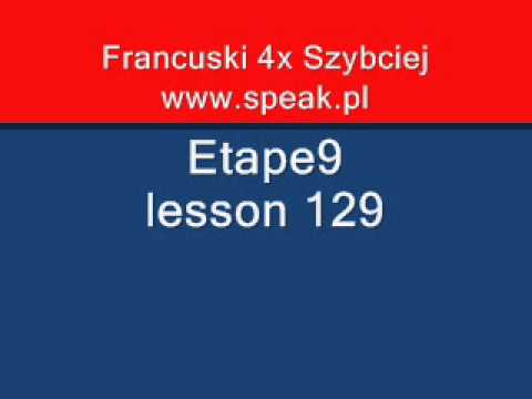 French Lesson Etape9 lesson 129 - Direct Method Speak.pl