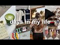VLOG!🍵 busy & productive days in my life, what's in my bag, new coffee shops, & healthy habits!
