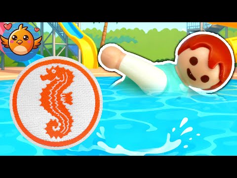 EMMA macht ihr SEEPFERDCHEN🏅🌊 Prüfungsangst im AQUAPARK | Familie Vogel | Playmobil Film Deutsch