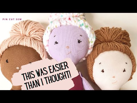 How to Make Yarn Hair for Rag Dolls (It's actually really easy!)