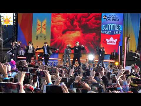 BTS on GMA SOUNDCHECK/REHERSAL before broadcast 2019MAY15WED FIRE