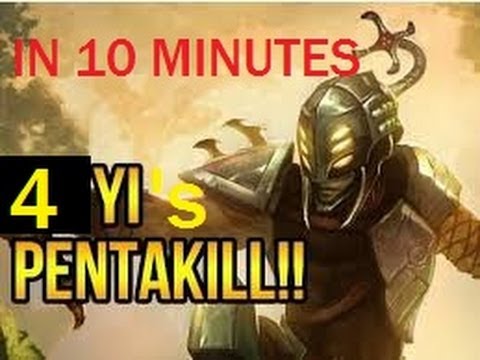 4 PENTAKILLS IN 10 MINUTES
