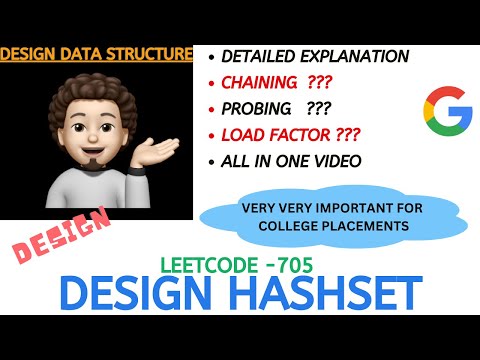 Design HashSet | Full Details | GOOGLE | Leetcode-705 | Live Code
