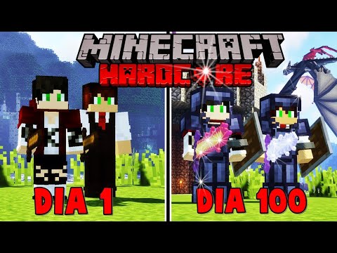 SOBREVIVI 100 Dias com meu AMIGO em UM MUNDO DE DRAGÕES no Minecraft - O FILME