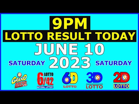 9pm Lotto Result Today June 10 2023 (Saturday)