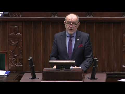 Jan Mosiński przedstawia kandydatury do Trybunału Stanu