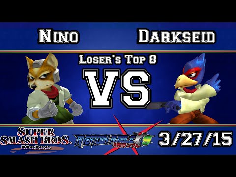 RRX9! - Nino (Fox, Falco) Vs Darkseid (Falco) - SSBM Winners Semis - Melee