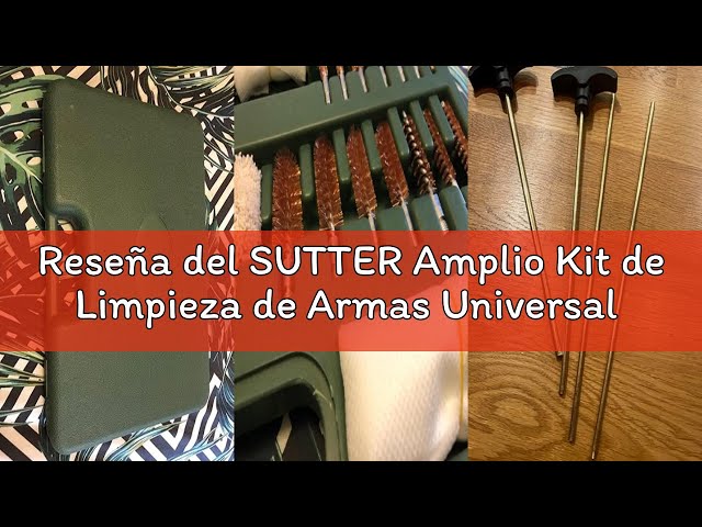 Vídeo relacionado con SUTTER Amplio Kit de Limpieza de Armas Universal Premium, Set de Limpieza para Pistola, Accesorios para el Cuidado y la Limpieza de Armas de Calibre