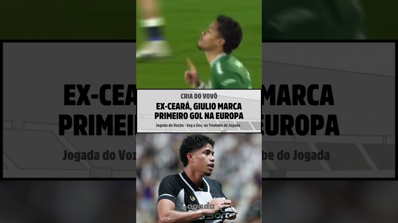 Imagem da notícia Ex-Ceará, Giulio marca primeiro gol no futebol europeu