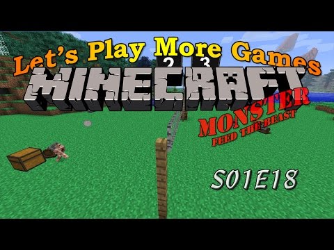 Minecraft Feed The Beast Monster S01E18 - Golem Volleyball & Minoshroom Boss