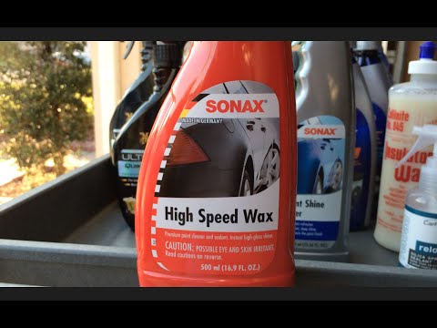SONAX High Speed Wax - Review & Water Test