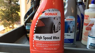 SONAX High Speed Wax - Review & Water Test