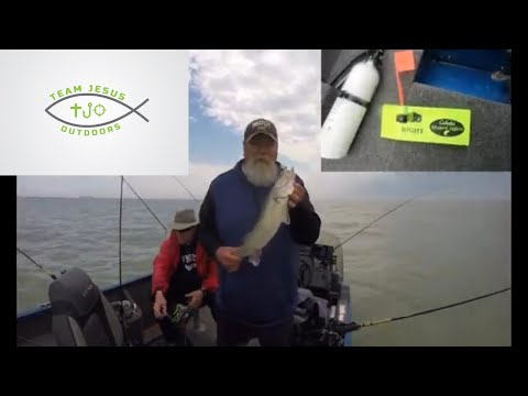 Trolling for Lk. ERIE WALLEYE and Cabela's Advanced Angler planer board Review