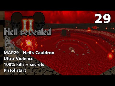 Doom II: Hell Revealed II - MAP29 (Hell's Cauldron) - Ultra-Violence 100%