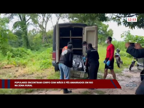 Populares encontram corpo com mãos e pés amarrados em rio na zona rural 30 03 2023