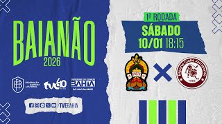 PORTO 3X2 JACUIPENSE | PARTIDA COMPLETA | #BaianãoNaTVE - 10/01/2026