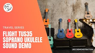 Video thumbnail for Flight TUS35 Travel Ukulele Sound Demonstration by Flight Ukulele