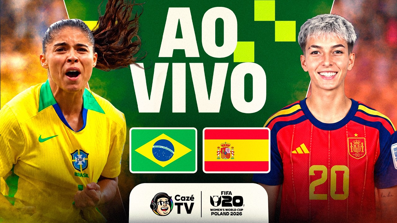 JOGO COMPLETO: BRASIL X ESPANHA | COPA DO MUNDO FEMININA SUB-20 FIFA 2026 | QUARTAS DE FINAL