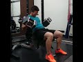 インクラインダンベルカール 40ポンド