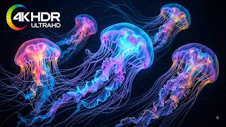 Neon Jellyfish Aquarium | The Deepest Healing: Healing of Stress • Remove Insomnia Forever