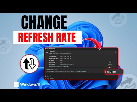 How to Change Monitor Refresh Rate in Windows | Change Hz in Windows | Change Display Refresh Rate
