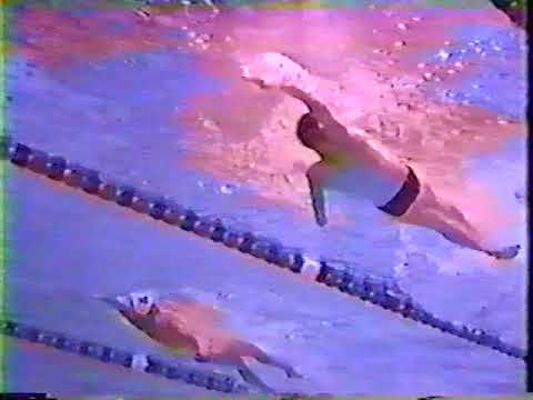 1992 Olympic Trials Underwater View Men's 200 Backstroke
