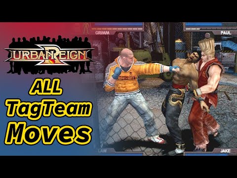 Urban Reign PS2 | All Tag Team Moves | Double Team Moves