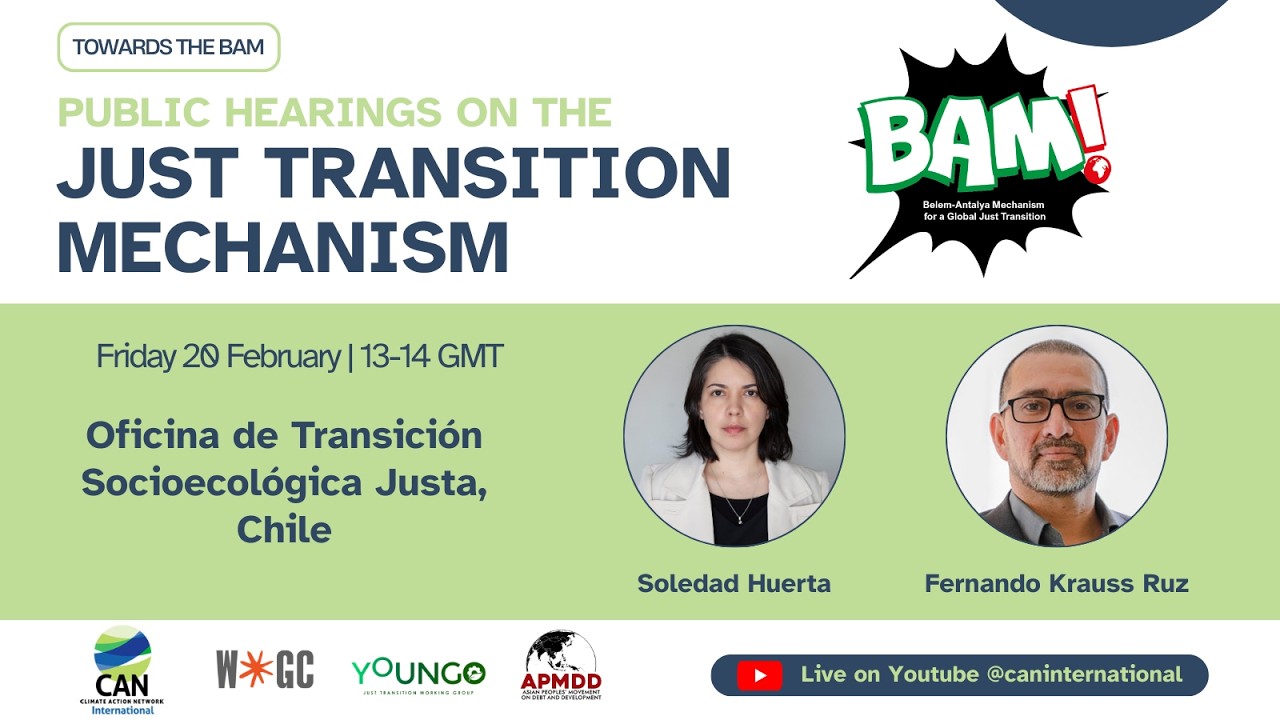 (EN CASTELLANO) Oficina de Transicion Socioecologica de Chile |  TOWARDS THE BAM Public Hearings