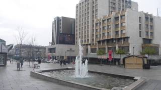 Morning in Pristina   Kosovo near the Grand Hotel   December 2014