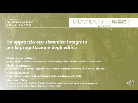 CONTRIBUTI SIEV. Un approccio ecosistemico e integrato per la progettazione degli edifici