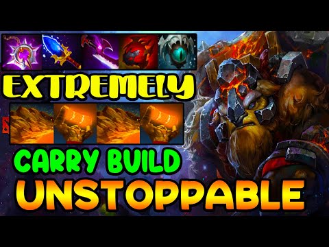 EXTREMELY CARRY BUILD - UNSTOPPABLE EARTH SHAKER - FULL TEAM FIGHT - DOTA 2 GAMEPLAY