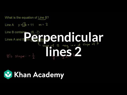 Perpendicular Lines 2