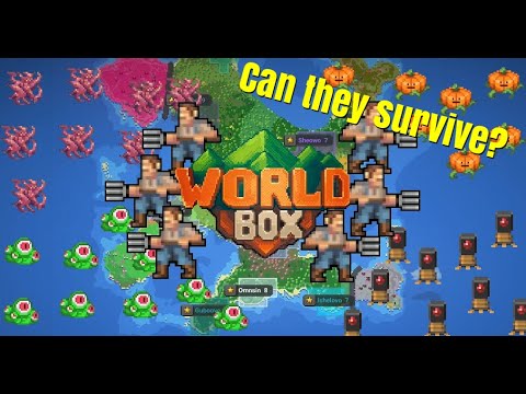Humans Surrounded By All 4 Tumors! - WorldBox