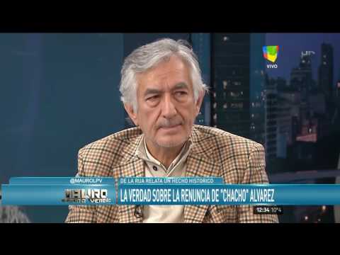 De la Rúa sobre la renuncia de Chacho Alvarez