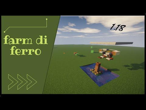 COME COSTRUIRE una FARM DI FERRO in MINECRAFT java 1.18