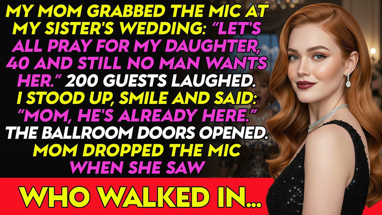 At My Sister's Wedding, Mom Told 200 Guests I'm '40 and Pathetic'— A Man Walked In No One Expected